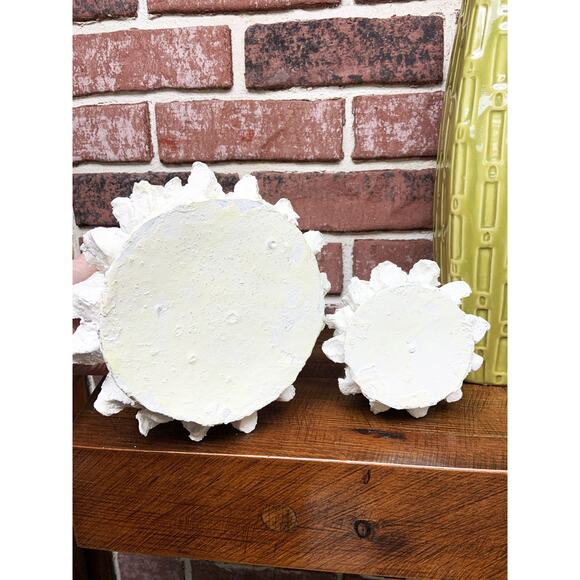 MCM 1960s Pair of Paper Mache White Glitter Christmas Trees - Picture 7 of 11